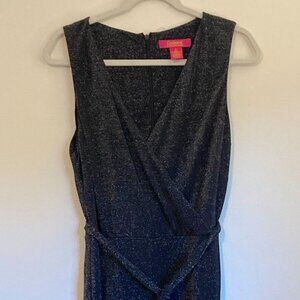 Black +silver lame jumpsuit, Catherine Malandrino
